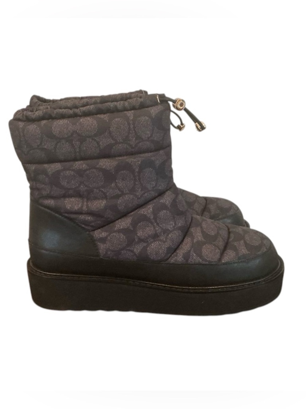 Coach Idella Bootie In Signature Nylon